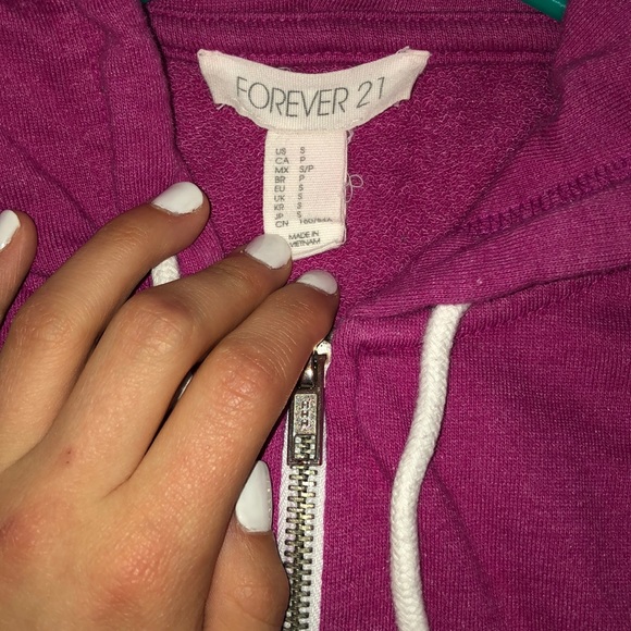 pink zip up hoodie - Picture 2 of 3